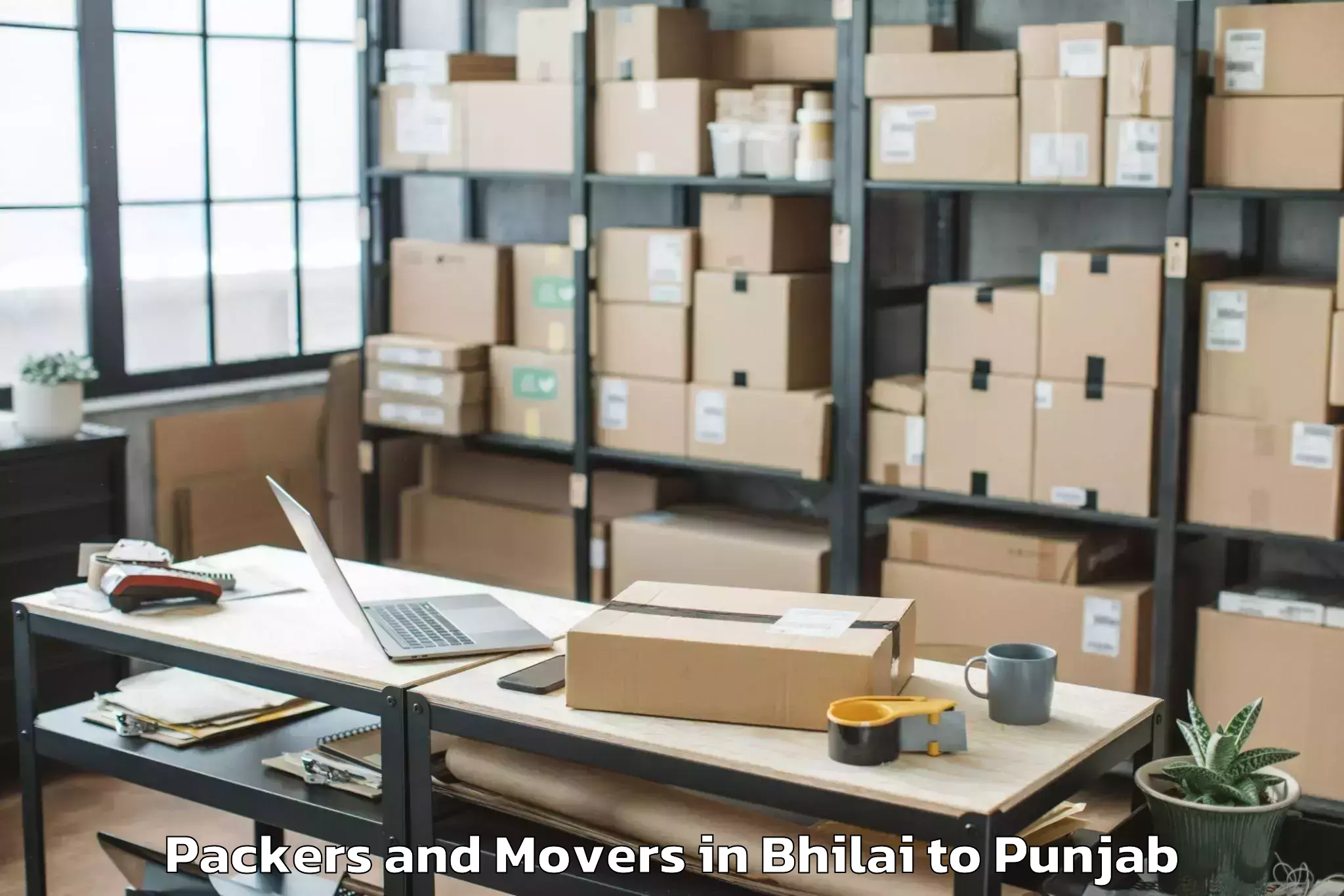 Top Bhilai to Dera Baba Nanak Packers And Movers Available